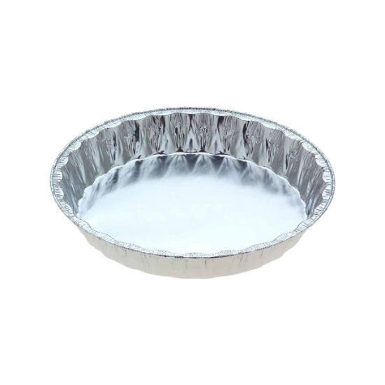 Picture of #4226 Large Fluted Quiche Foil Container  - 215mm Round Base x 38mm High