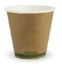 Picture of 8oz Biodegradable Double Wall Kraft Coffee Cup - Stripe Design - Biopak BCK-8DW-GS(90)
