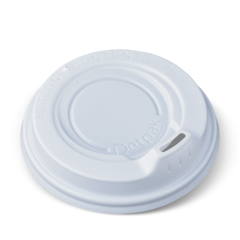 Picture of White Travel Hot Cup Lid Suits 8/12/16/20oz Cups