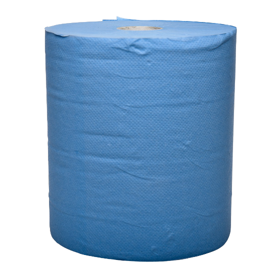 Picture of Roll Towel Paper Autocut 2 Ply Anti-Microbial, Food Safe - 150m - BLUE