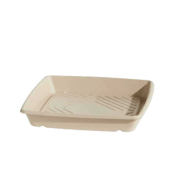 Picture of Natural Fibre Compostable Platter - 305x305x45mm (Lid Sold Seperately)