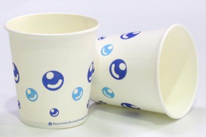 Picture of Paper Water Cup 9oz (280ml) With Bubble Print
