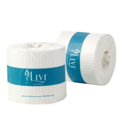 Picture of Toilet Paper Roll 2 Ply 400 Sheet Livi Essentials Ind/Wrap