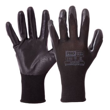 Picture of Gloves - Super-Flex Nitrile Dipped - Black