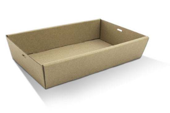 Picture of Brown Catering Tray - Medium - 360mm x 255mm x 50mm (Lids sold separately)