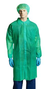 Picture of Gown Polypropylene Labcoat No Pocket GREEN