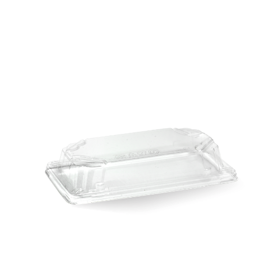 Picture of PLA Lid to Suit Small Sushi Tray - Clear 169x93mm