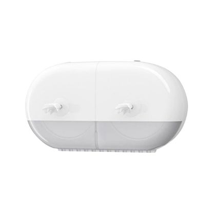 Picture of Toilet Roll Dispenser Micah Zero Mini Centre Pull - Twin WHITE