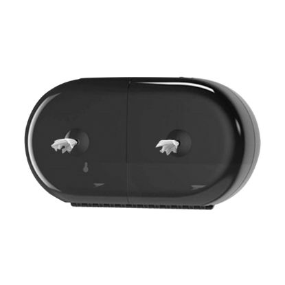 Picture of Toilet Roll Dispenser Mini Micah Zero Centre Pull - Twin BLACK