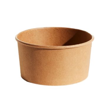 Picture of 1000ml kraft Eco Food Bowl - 150mm x 128mm x 78mm