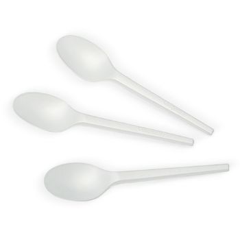 Picture of Enviro Cutlery PLA Compostable Spoon WHITE 