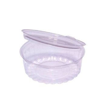 Picture of Food/Show Bowl Clear Plastic 8oz Flat Lid 240ml apprx