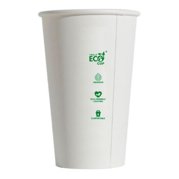 Picture of White 16oz Single Wall Smooth Coffee Cup