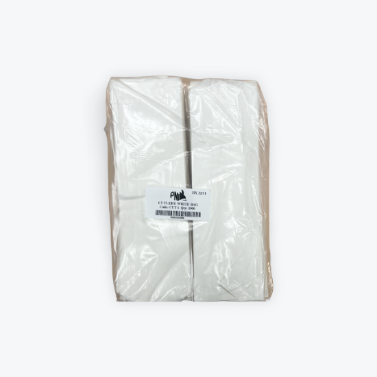 Picture of Cutlery Bag Plain White 245 x 75mm