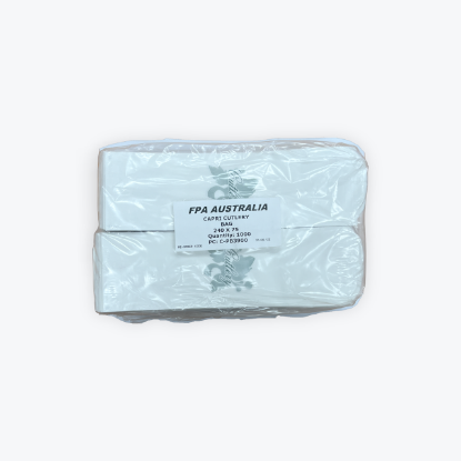 Picture of Cutlery Bag Paper Printed 240 x 75 + 25mm 