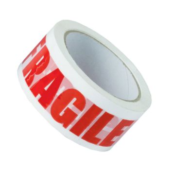 Picture of Tape -Printed-Fragile Red on White 48mm x 66m