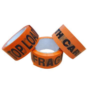 Picture of Tape -Printed-Handle With Care Black on Orange 48mm x 66m