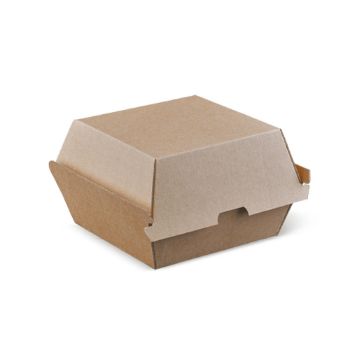 Picture of Cardboard Burger Clam Kraft Board -105mm x 102mm Base Dimensions x 85mm High