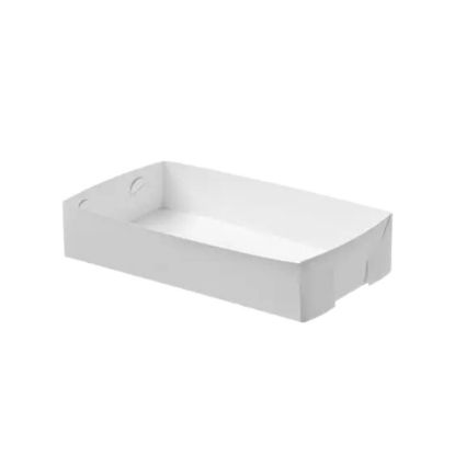 Picture of Tray White Medium Cardboard 230 x 150 x 45mm (Straight SIded)