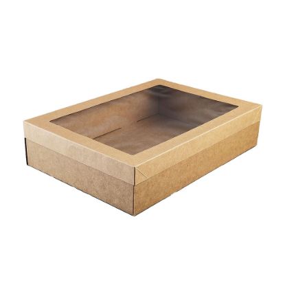 Picture of Kraft Catering Box Medium - 359x252x79mm (lid Sold Separately) 