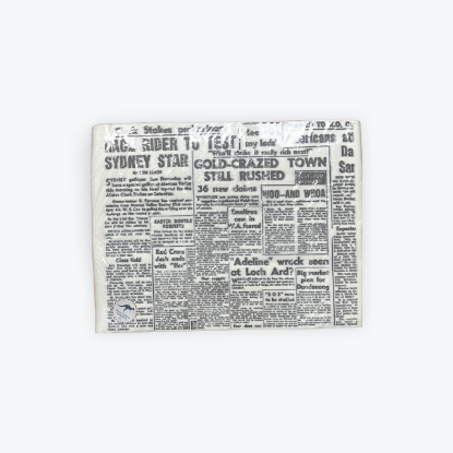 Picture of Greaseproof "Printed Newspaper style" Wrap - 425mm x 330mm