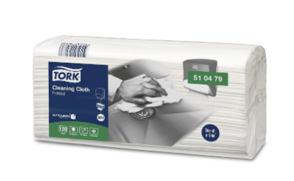Picture of Tork Premium Multipurpose Cloth Wipe # 510479 Folded -AKA Disposable Tea Towel