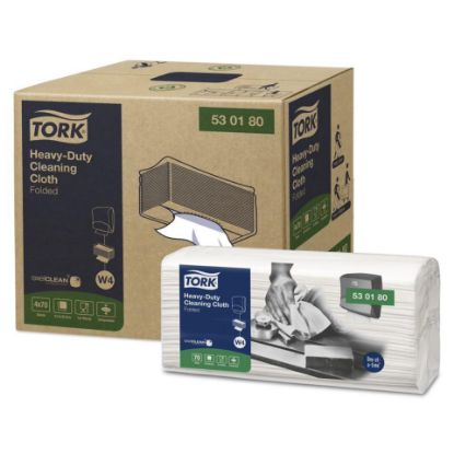 Picture of Tork Premium Multipurpose Cleaning Cloth Wipe # 530180 Heavy Duty 64x38cm