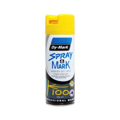 Picture of Paint Cans - Spray and Mark 350gm Yellow
