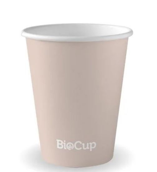 Picture of 12oz Biodegradable Single Wall Coffee Cup - "Stone" Colour