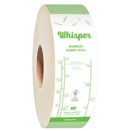 Picture of Toilet Paper Jumbo Roll Enviromentally Sustainable Bamboo 2 Ply 230m