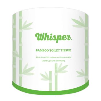 Picture of Toilet Paper Roll Enviromentally Sustainable Bamboo 2 Ply 330 Sheets