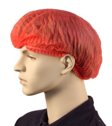 Picture of Hair Nets Crimped RED 24in