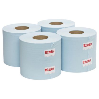 Picture of Roll Towel 1ply Blue Centrefeed KC Wypall Commercial 300m