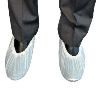 Picture of White Disposable Shoe Cover CPE