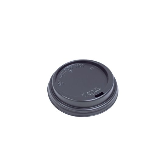 Picture of Black lids to suit 8oz Black Ripple Double Wall Coffee Cup