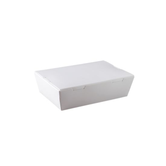 Picture of Cardboard Lunchbox White Medium 180 x 120 x 50