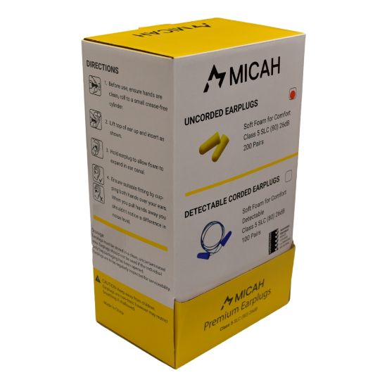Picture of Earplugs - Class 5 Disposable - Popular Shape - UNCORDED - Micah