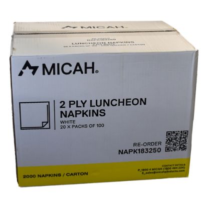 Picture of Napkin 2 Ply Luncheon White - Micah Mezzo