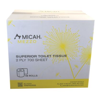 Picture of Toilet Paper Roll 2 Ply 700 Sheet Individual Wrap - Micah