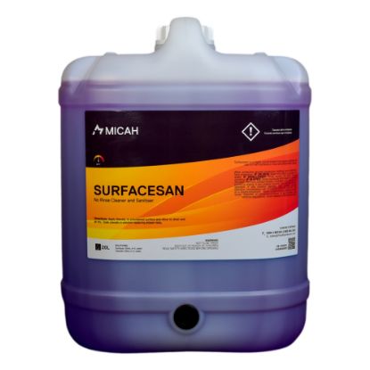 Picture of Micah Surface San No Rinse Food Grade Cleaner and Sanitiser - Bulk 20L