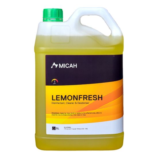 Micah Lemon Fresh Disinfectant Cleaner 5L Bottle | Cleaning Supplies Brisbane Queensland