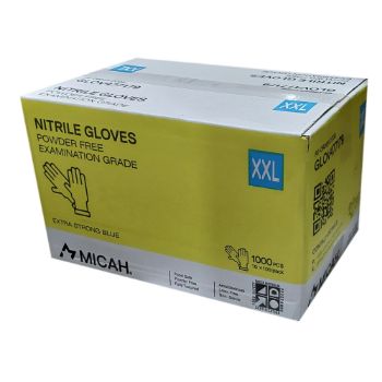 Picture of Gloves Nitrile, Powder Free Examination Grade Extra Strong OVERSIZE Blue – Micah