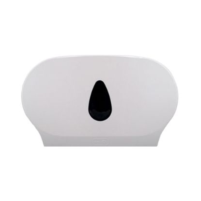 Picture of Jumbo Toilet Roll Double Dispenser Plastic - White