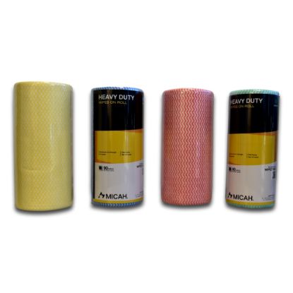 Heavy Duty Wipes On A Roll, Micah HACCP Approved Wipes, 90 Sheets Heavy Duty Wipes, Food Contact Safe Cleaning Wipes, Cleaning Wipes for Foodservice
