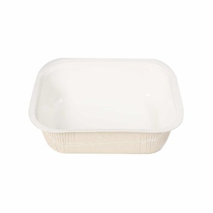 Picture of  Foil Container - Deep Oblong Vine Print 900ml -  159 x 114 mm base 44 mm height 